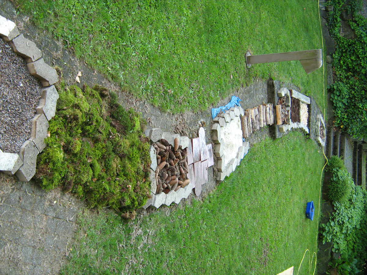 Sinnesparcour in unserem Garten
